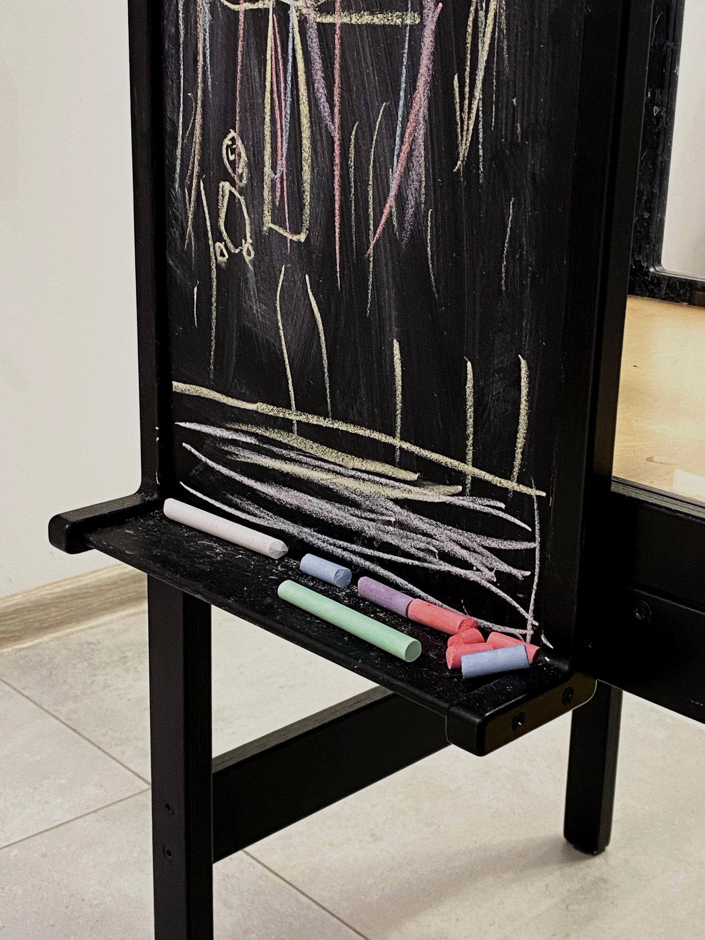 Chalkboard for Helper Tower PIDkids + chalk crayons