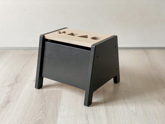 Sorter - Toy Box, 4-in-1, Wooden Shape Sorter Toy