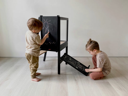 Chalkboard for Helper Tower PIDkids + chalk crayons