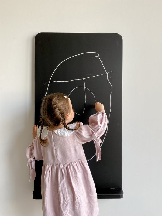Wooden Chalk Board with Drawer - 60 cm, 80 cm or 110 cm height