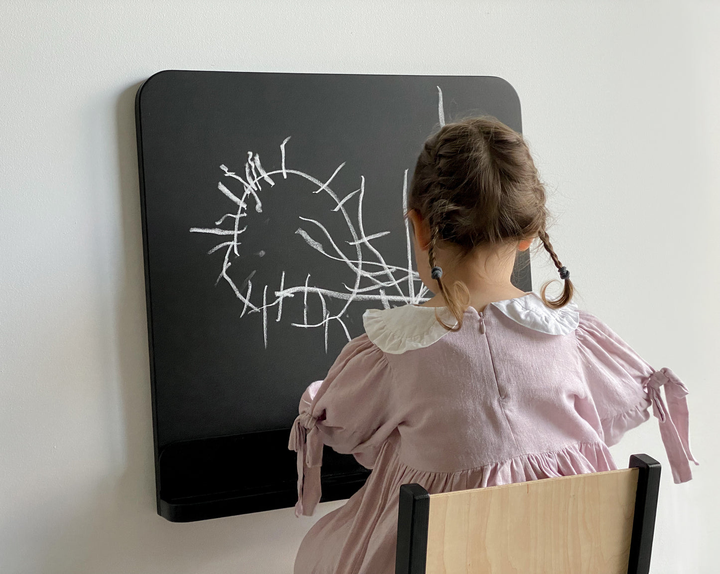 Wooden Chalk Board with Drawer - 60 cm, 80 cm or 110 cm height