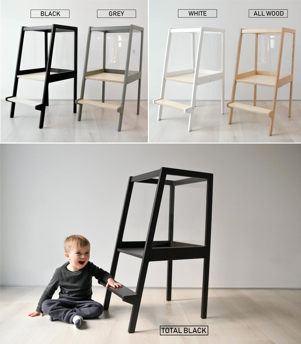 Convertible Helper Tower/Kids Table With Drawer or Without