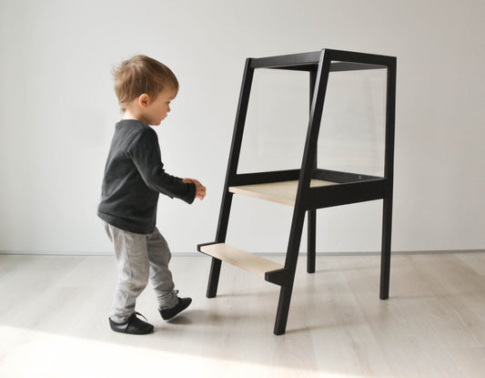 Helper Tower with plexiglass, Learning Stool