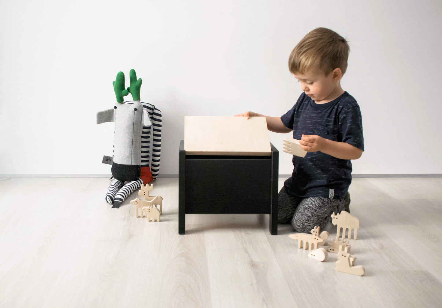 Step Stool/Chair/Toy Box - 3in1