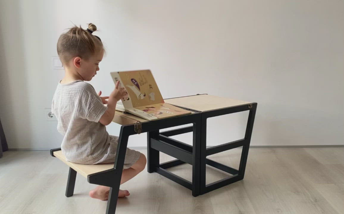 Convertible Helper Tower/Kids Table With Drawer or Without