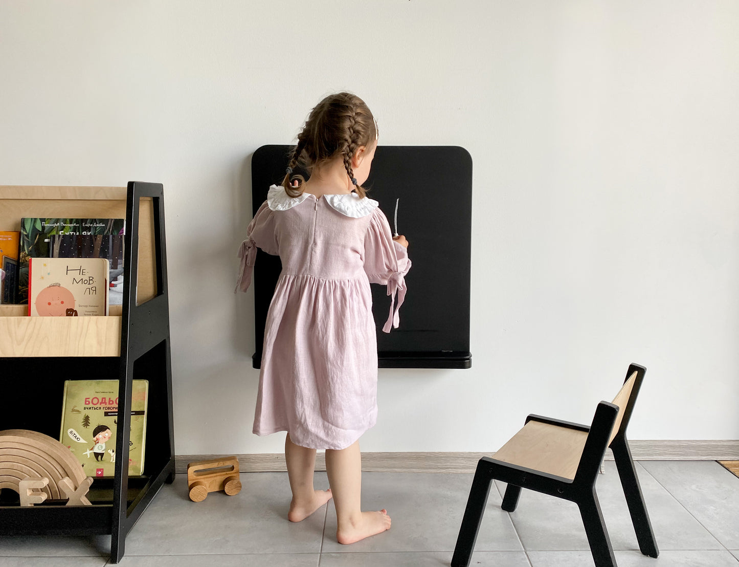 Wooden Chalk Board with Drawer - 60 cm, 80 cm or 110 cm height