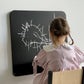 Wooden Chalk Board with Drawer - 60 cm, 80 cm or 110 cm height